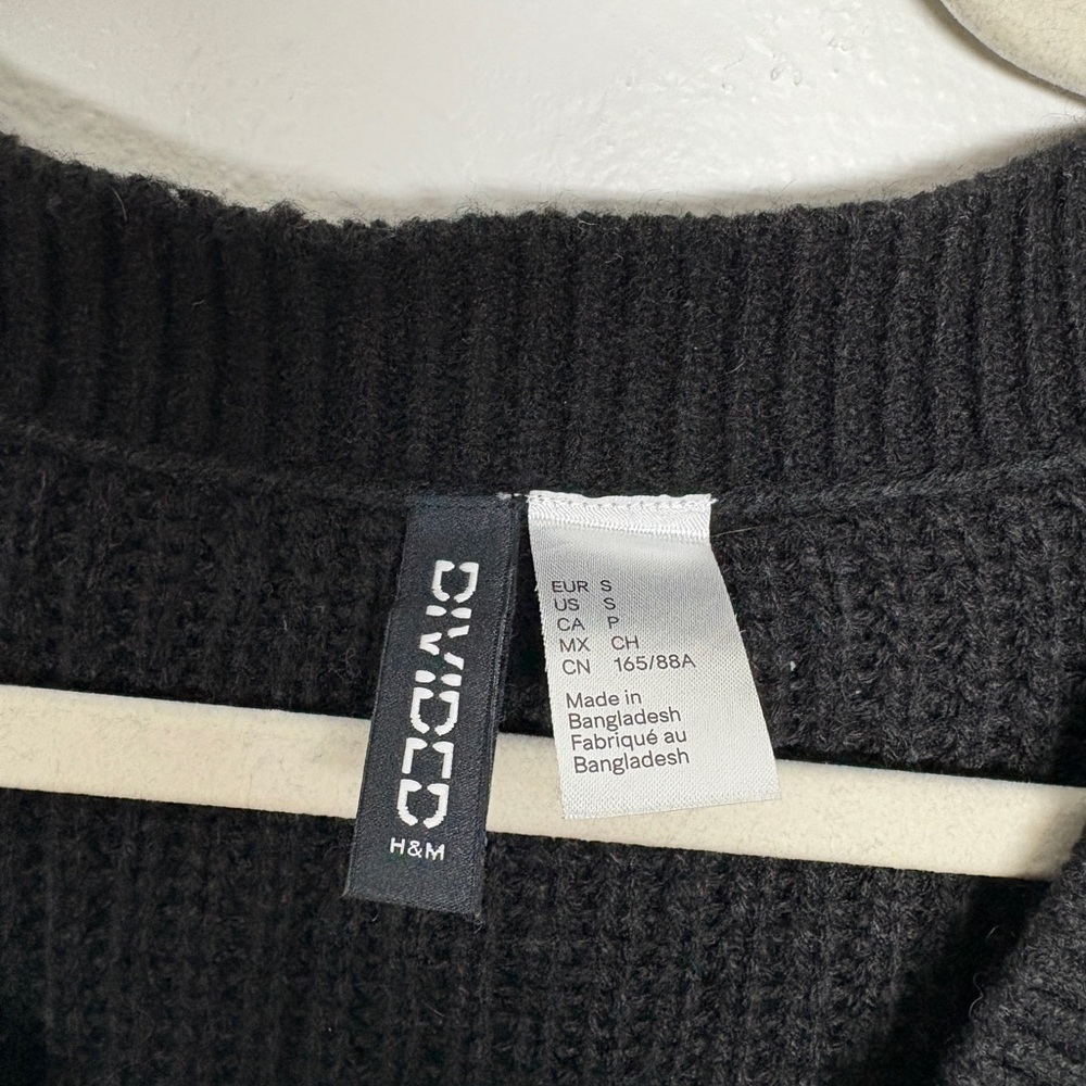 H&M Black Ribbed Knit Vest - Picture 3 of 4